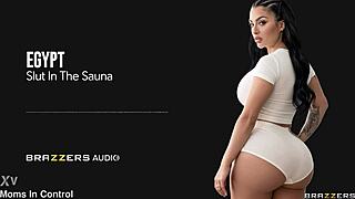 Yo, slut in the sauna ready for action?