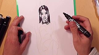 Quick Sketch Of Sexy Girl In Latex