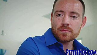 Latina bombshell with big tits gets rammed by American big cock