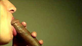 cougar drains cum from young black stud