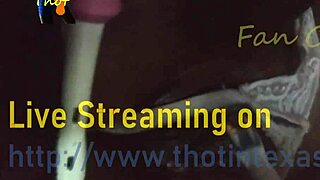 In Texas, the ebony thot gets her pussy fucked and fingered with a toothbrush vibrator