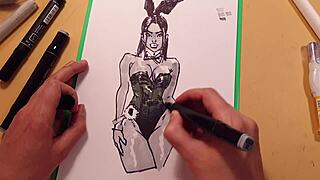 Quick Sketch Of Sexy Girl In Latex