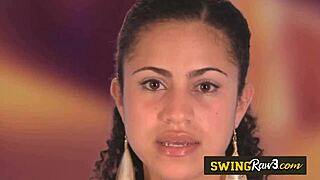 Softcore massages between sexy and naked swap swingers in group orgy.