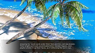 Blonde bitch gets cumshot on shaved pussy at beach