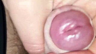 i tried prostate play first time in sexy slip and my cock got huge!