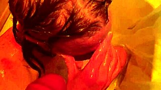 Gagging Deep Throat Stranger With Golden Shower Piss Pee Tittie Fucked