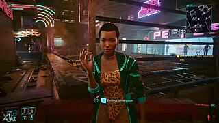 Cyberpunk 2077 hooker offers slutty sex in game