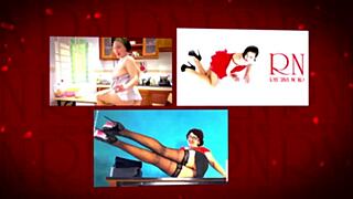 Young housewife strips naked in shower, spied