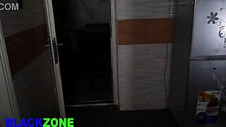 Curvy ebony stepmother gets fucked from behind in close-up homemade scene