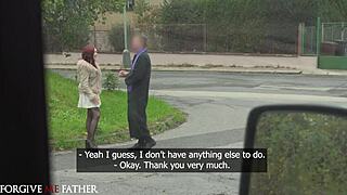 Latvian redhead eva ray locked in chastity for cheating hard rough sex