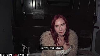 Latvian redhead eva ray locked in chastity for cheating hard rough sex