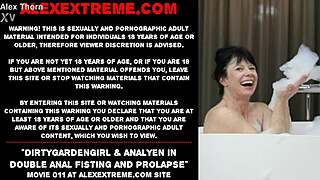 Dirtygardengirl & Analyen Push Limits with Double Anal Fisting Outdoors