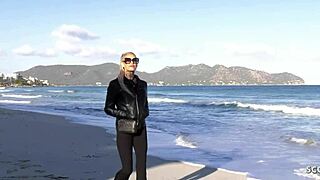 slim german mature wife with tattoos cheats. she takes no condom fuck at hotel with cum on ass.