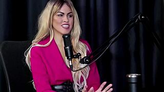 Angel Baronesa in sheer red records fetishes, experiences with women, back to porn with husband