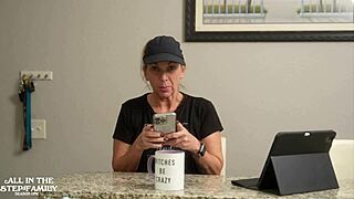 Step Mom Caught in Shower Sucks Junior's Massive Cock!