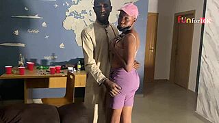 Had a quickie in the sitting room with bestie while no one was home, her big pussy gaping from that muscular cock