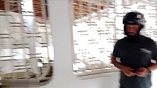 Feeling So Horny I Paid Delivery with Special Creampie Treat