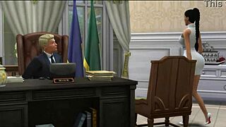 Kim K's Presidential Pussy Sex With Young Latina Milf And Big Ass.