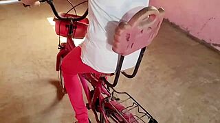 village girl banged while cycling, friends catch us in action