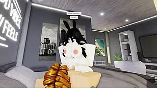 Slut with big tits and ass loves intense fucking from roblox