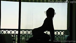 Big Titty Goth Egg Silhouette Dildo Riding Shaved Pussy