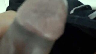 i masturbated in the restroom and came all over my shaved cock