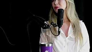 milena moreau in sheer red lingerie explores solo squirting with vibrator