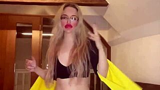 Blowjob Goddess Dances With Huge Belly In Fetish Domination