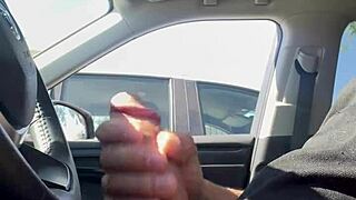 Daring public flashing in risky outdoor spots