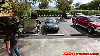 i'm spying on this amateur pawnee getting her pussy drilled on the desk