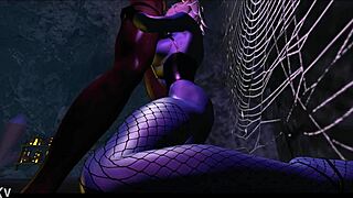 the man eater in this anime hentai cartoon devours her prey with intense passion