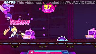 playing muse dash with glimmer geat inori on hard