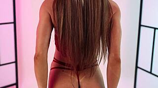 i try on steamy red lingerie - hannahjames710