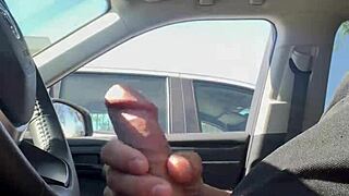 Daring public flashing in risky outdoor spots