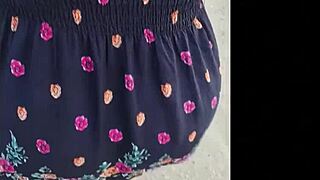 Caught this chubby teacher on the street, skirt and thong flashing big natural tits.