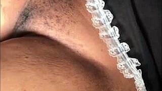 fucking this beautiful ebony girlfriend's pussy on the bed. so delightful!