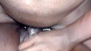 pov fucking a real slut with big black cock close up