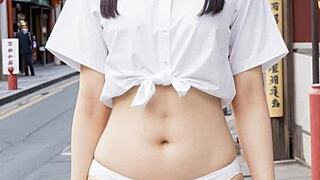 我痴迷于唐人街内衣模特展示性感内裤