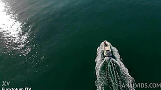 Rebecca Volpetti Takes Double Penetration On Boat