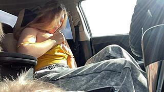 Public Squirt In The Car