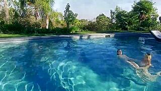 Super cute petite lesbians rip clothes and lick wet pussies intensely