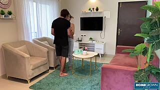 Blonde Babe Gets Hard Pussy Fucking From Tattooed Man