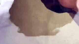 Milf gets her big tits fucked by monster cock outdoors in public POV