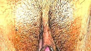 Sexy latina milf close up with cum on body, so hot