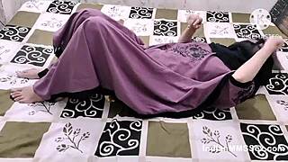 I watch my Indian wife in hijab have hot sex