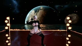 Wow, that 2B sexy dance is so hot!