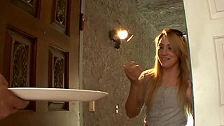 Blonde TEEN with BLUE EYES gets FUCKED by STEP DAD