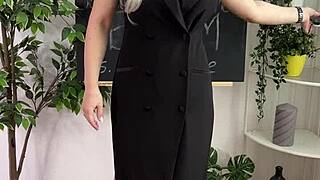 Beautiful Teacher In Roleplay With Glasses And Nylon.