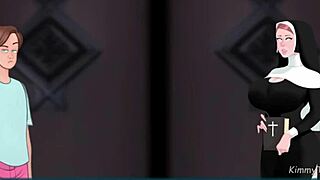 the nun says, 'fuck me in the confession booth with your huge cock'