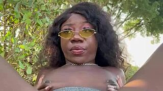 I, Lola Black, Am Playing With My Pussy Outside For Neighbors